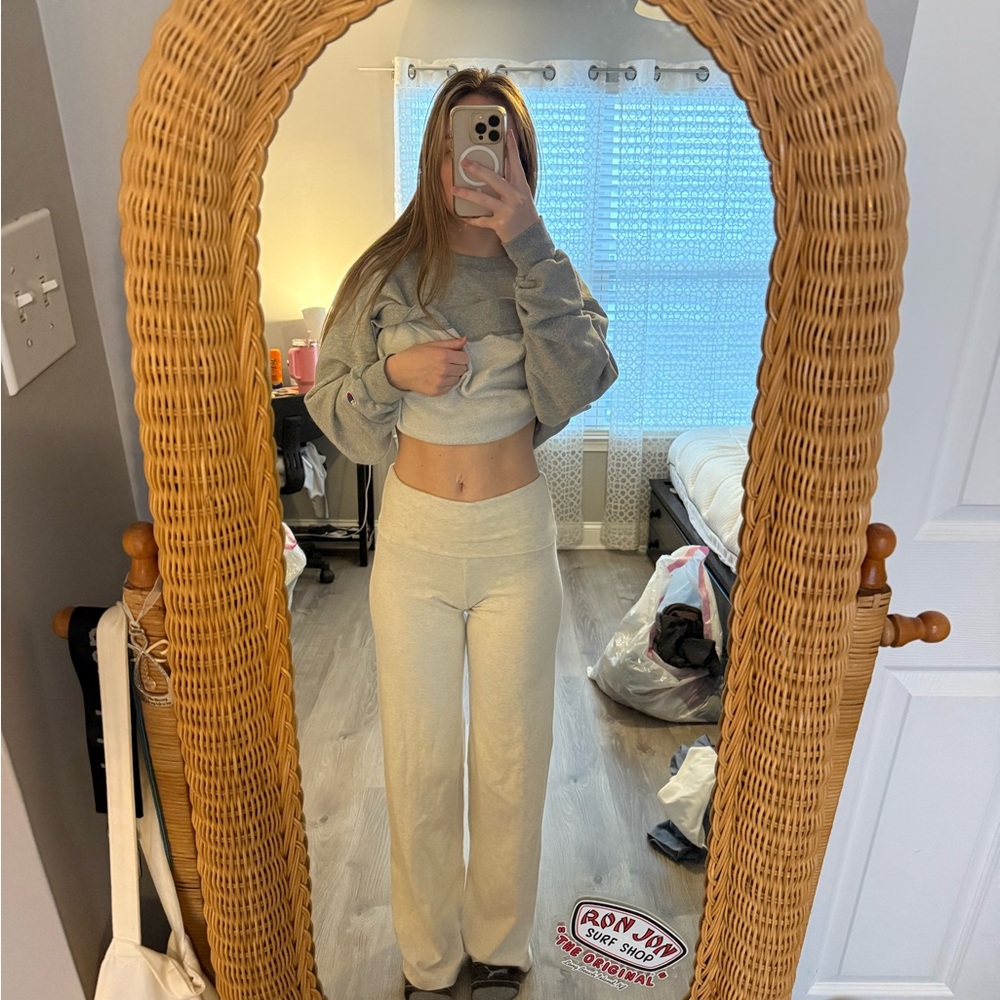 Brandy Grey fold over pants new w tag